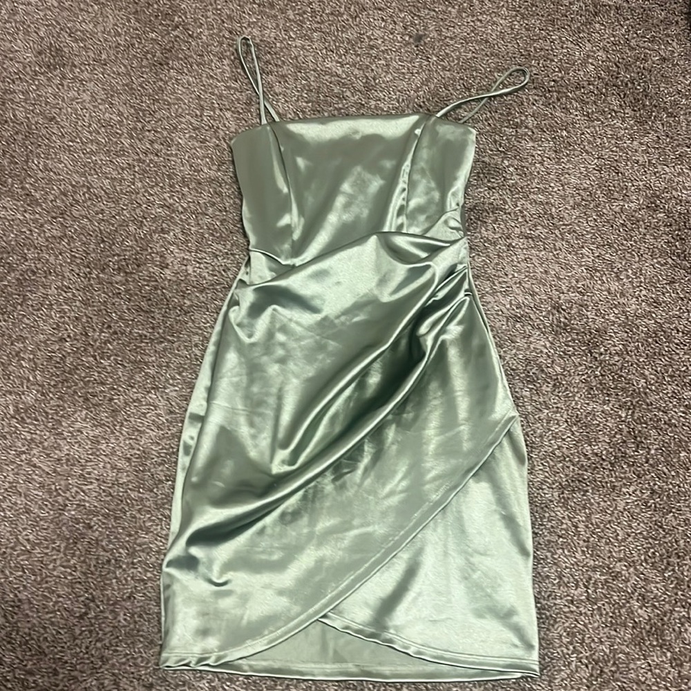 Mint green dress
